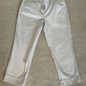 Ann Taylor LOFT Mid rise Khaki Capris